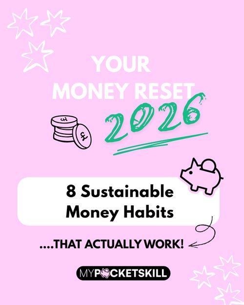 Young person managing money in 2026 with sustainable money habits