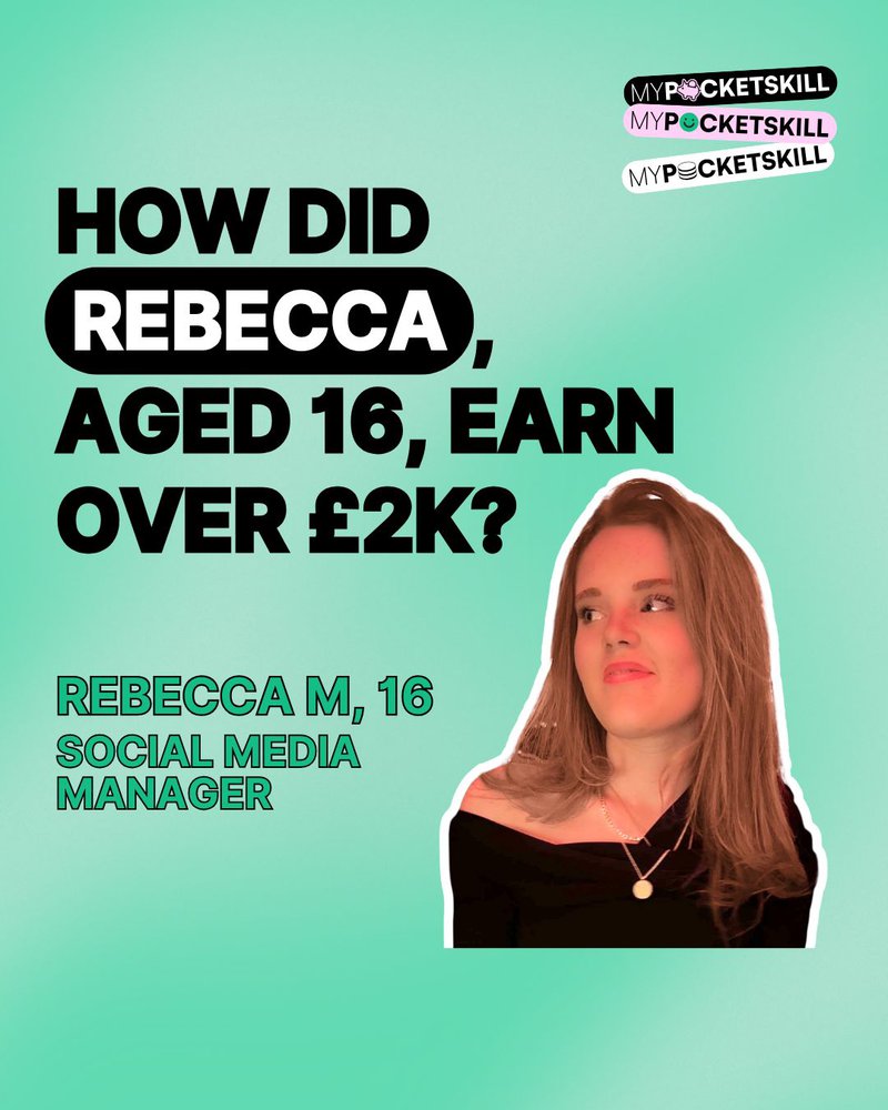 Rebecca M, social media manager at MyPocketSkill