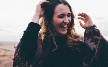 Laughing young person